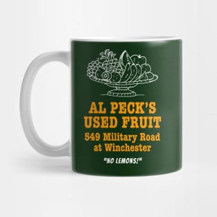 Al Peck's Used Fruit SCTV Mug